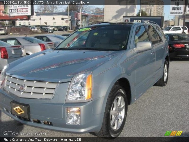 Sunset Blue / Light Gray/Ebony 2008 Cadillac SRX 4 V6 AWD