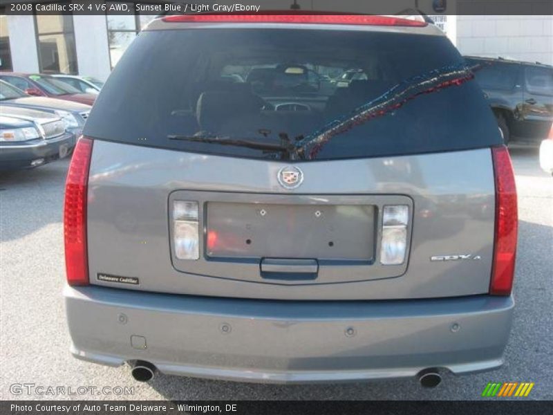 Sunset Blue / Light Gray/Ebony 2008 Cadillac SRX 4 V6 AWD