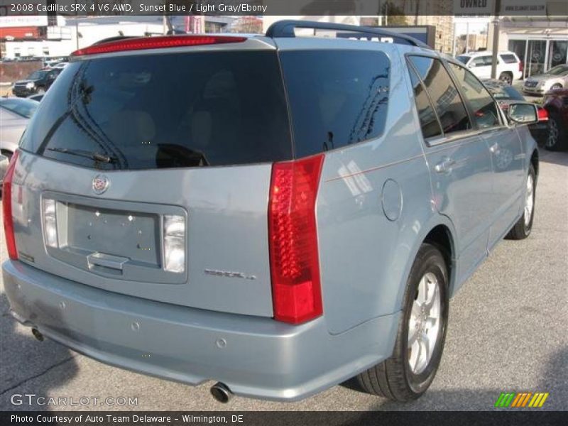 Sunset Blue / Light Gray/Ebony 2008 Cadillac SRX 4 V6 AWD