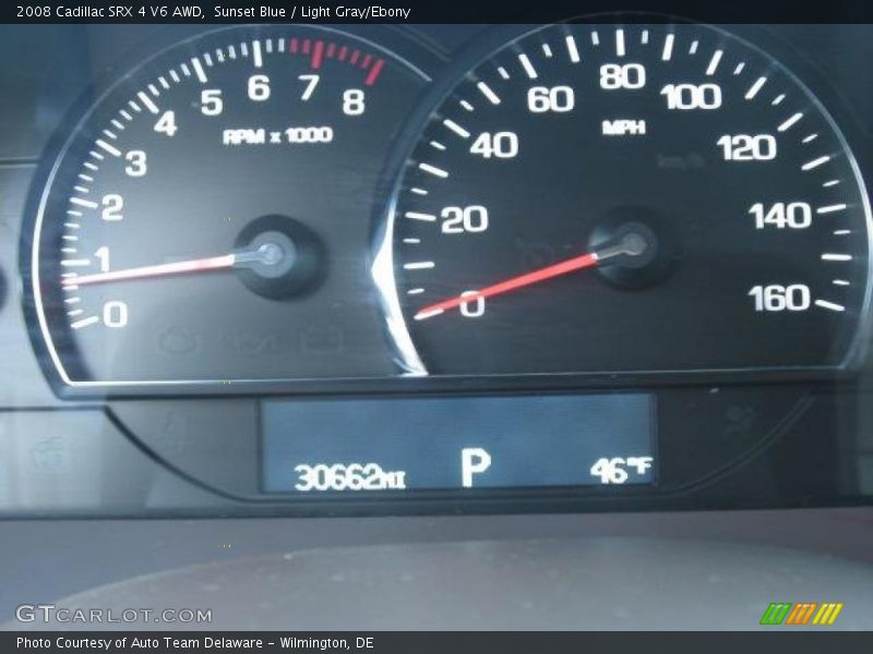 Sunset Blue / Light Gray/Ebony 2008 Cadillac SRX 4 V6 AWD