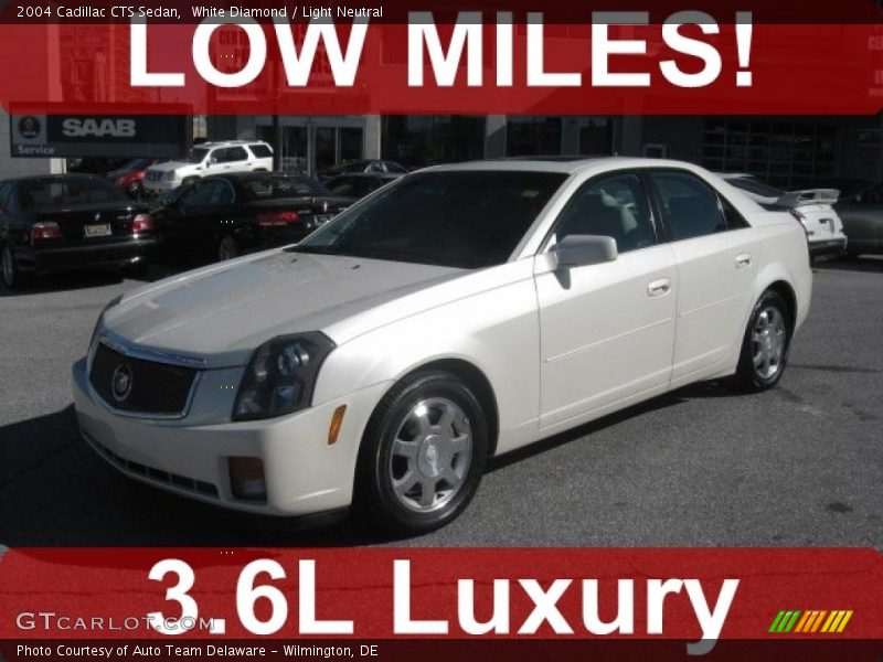 White Diamond / Light Neutral 2004 Cadillac CTS Sedan