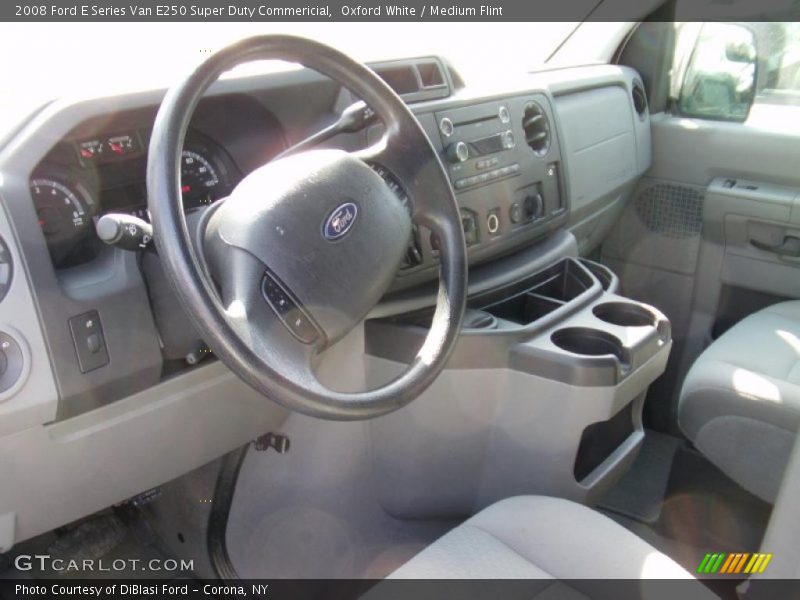 Oxford White / Medium Flint 2008 Ford E Series Van E250 Super Duty Commericial