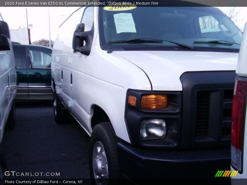 Oxford White / Medium Flint 2010 Ford E Series Van E350 XL Commericial Extended