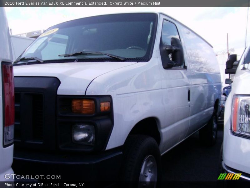 Oxford White / Medium Flint 2010 Ford E Series Van E350 XL Commericial Extended