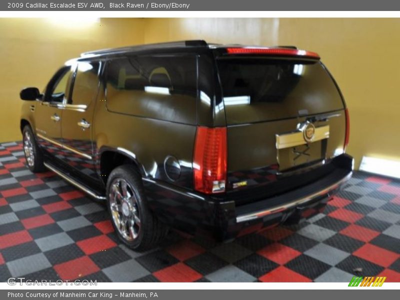 Black Raven / Ebony/Ebony 2009 Cadillac Escalade ESV AWD