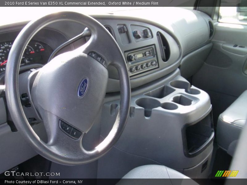 Oxford White / Medium Flint 2010 Ford E Series Van E350 XL Commericial Extended