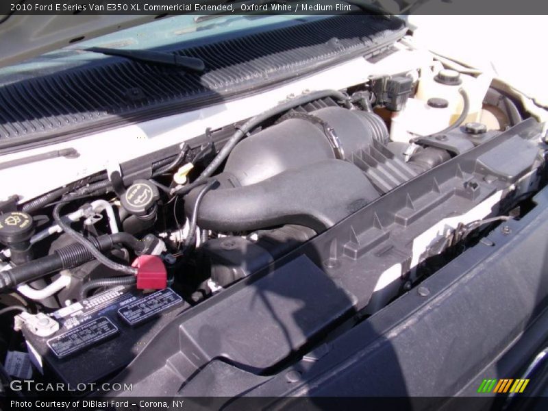 Oxford White / Medium Flint 2010 Ford E Series Van E350 XL Commericial Extended