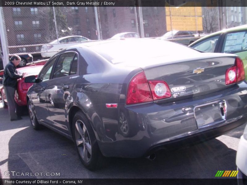 Dark Gray Metallic / Ebony 2009 Chevrolet Malibu LT Sedan