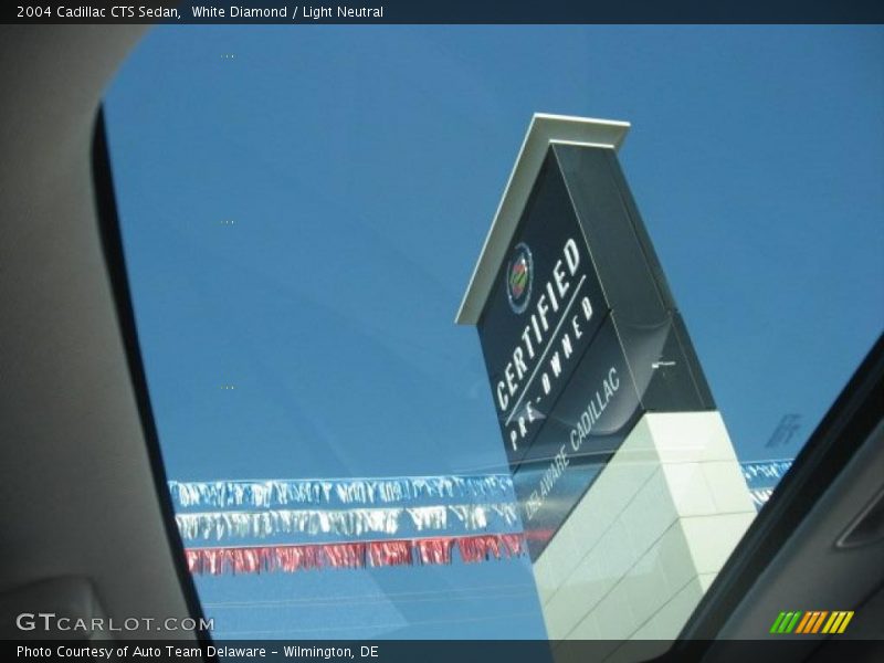 White Diamond / Light Neutral 2004 Cadillac CTS Sedan