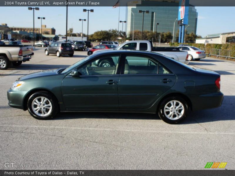 Aspen Green Pearl / Taupe 2004 Toyota Camry LE V6