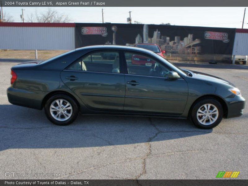 Aspen Green Pearl / Taupe 2004 Toyota Camry LE V6