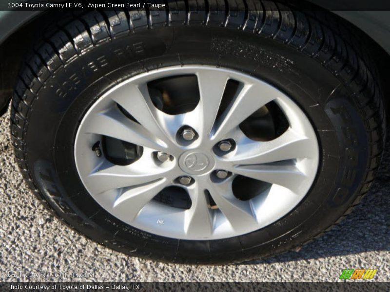 Aspen Green Pearl / Taupe 2004 Toyota Camry LE V6