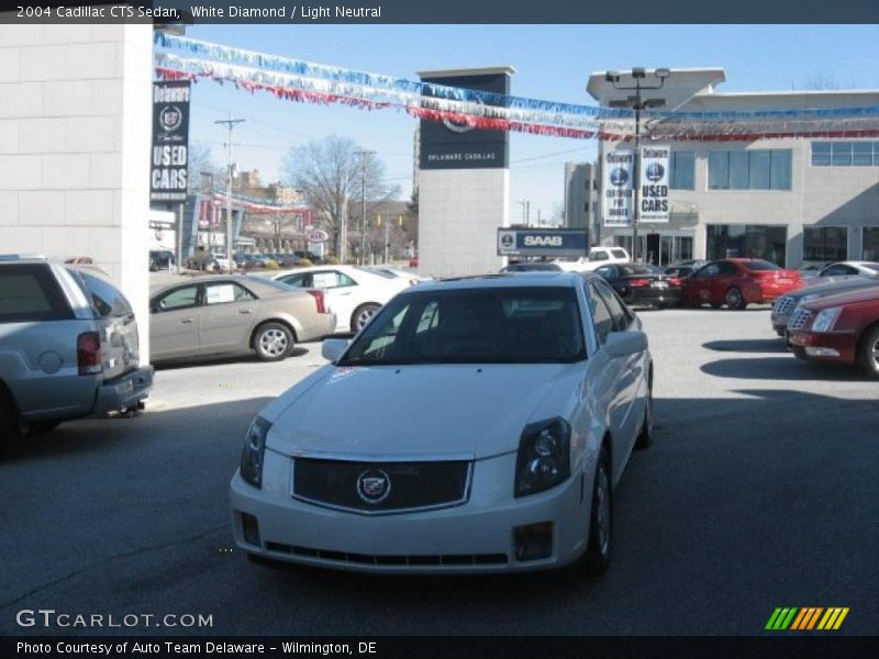 White Diamond / Light Neutral 2004 Cadillac CTS Sedan