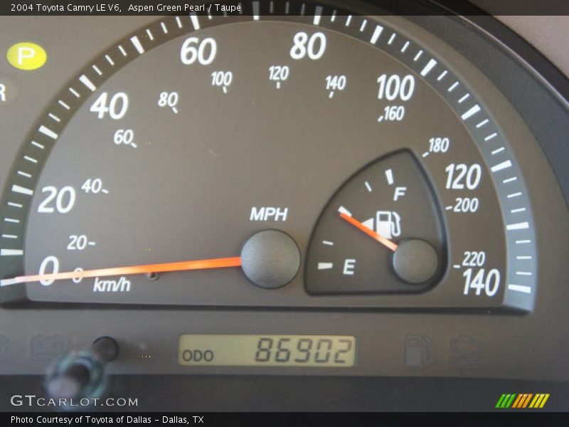 Aspen Green Pearl / Taupe 2004 Toyota Camry LE V6