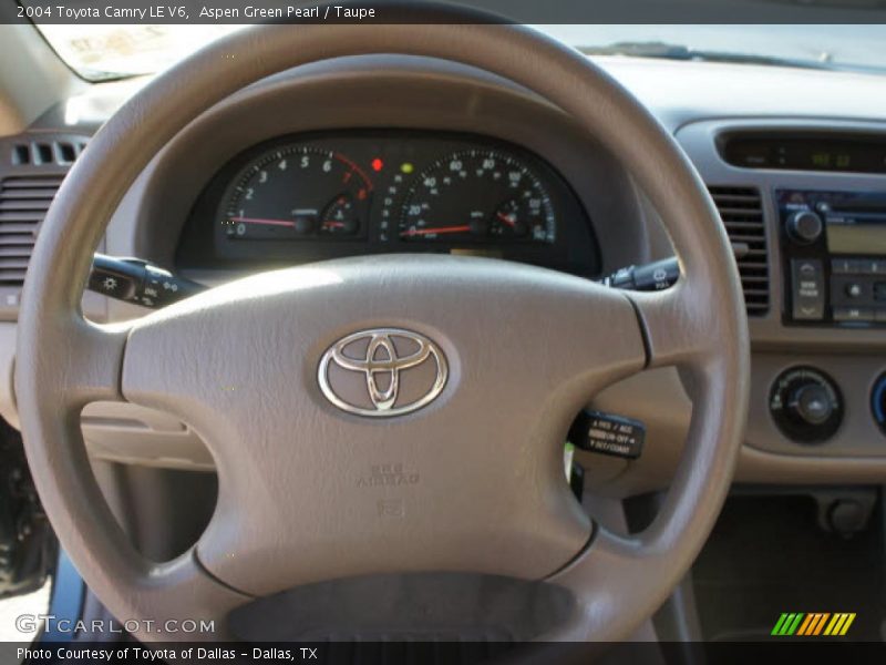 Aspen Green Pearl / Taupe 2004 Toyota Camry LE V6