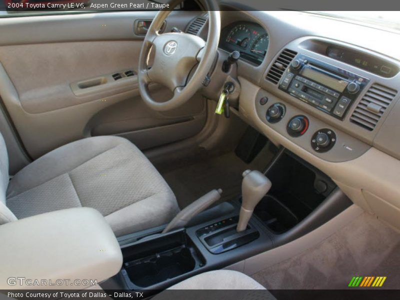 Aspen Green Pearl / Taupe 2004 Toyota Camry LE V6