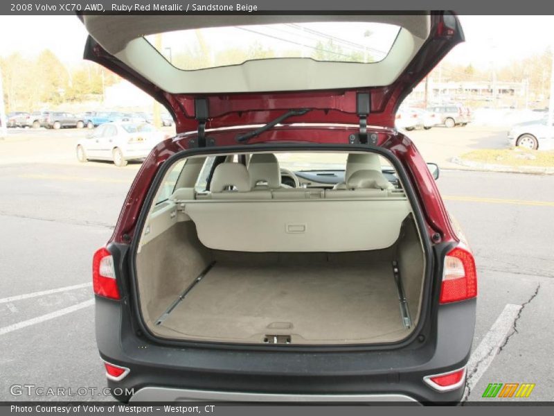 Ruby Red Metallic / Sandstone Beige 2008 Volvo XC70 AWD