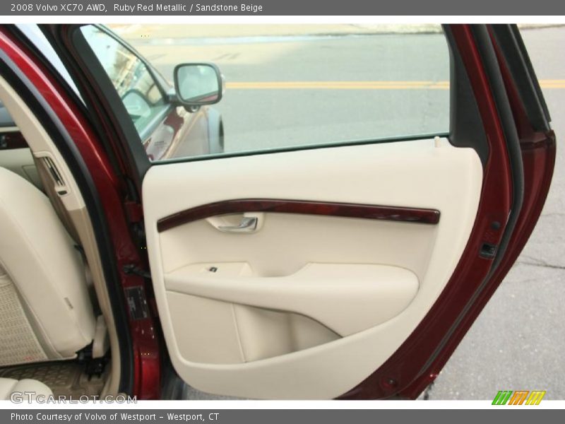 Ruby Red Metallic / Sandstone Beige 2008 Volvo XC70 AWD