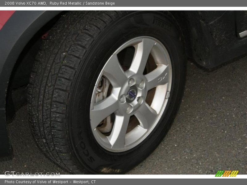 Ruby Red Metallic / Sandstone Beige 2008 Volvo XC70 AWD