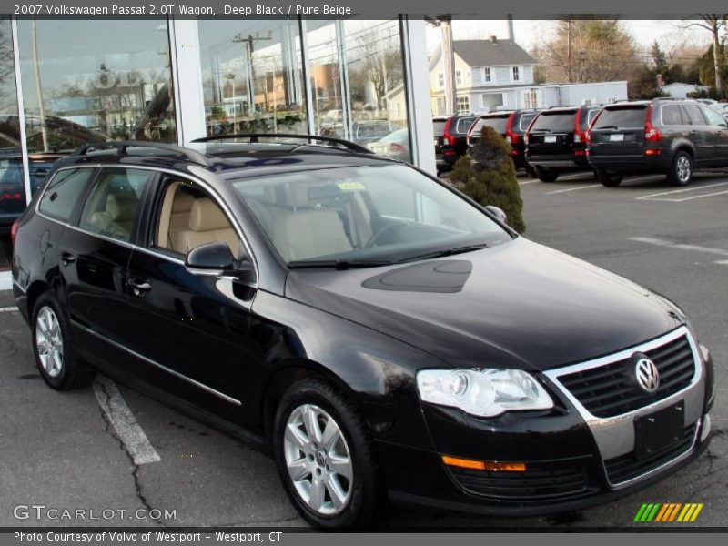 Deep Black / Pure Beige 2007 Volkswagen Passat 2.0T Wagon