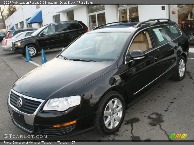 Deep Black / Pure Beige 2007 Volkswagen Passat 2.0T Wagon
