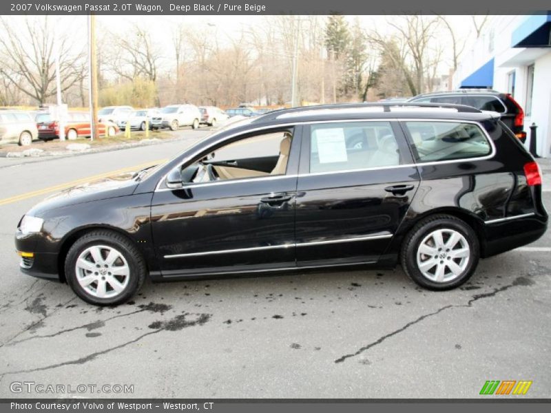 Deep Black / Pure Beige 2007 Volkswagen Passat 2.0T Wagon