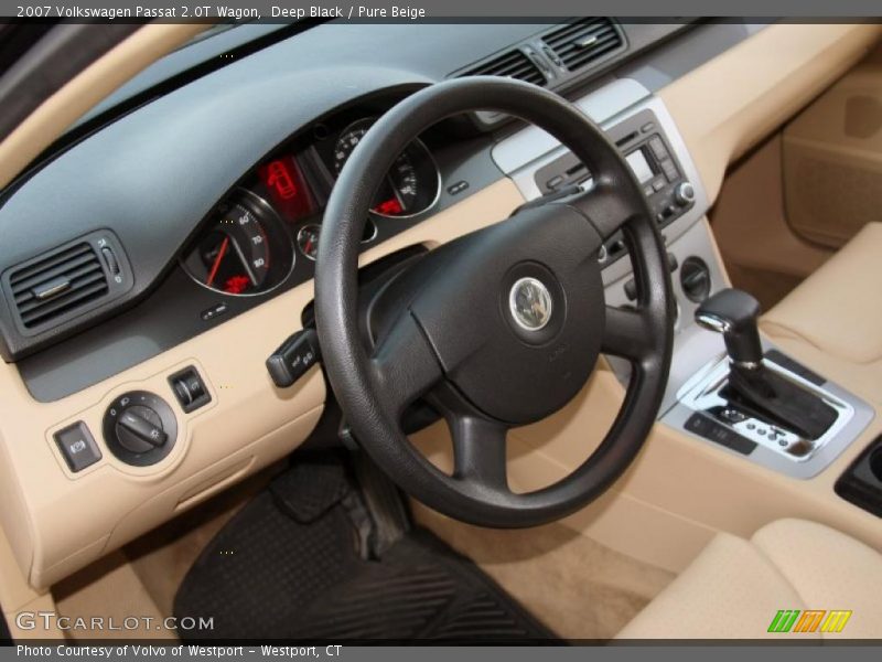 Deep Black / Pure Beige 2007 Volkswagen Passat 2.0T Wagon