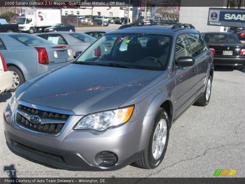 Quartz Silver Metallic / Off Black 2008 Subaru Outback 2.5i Wagon