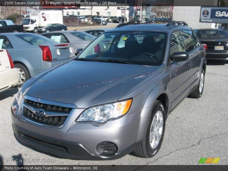 Quartz Silver Metallic / Off Black 2008 Subaru Outback 2.5i Wagon