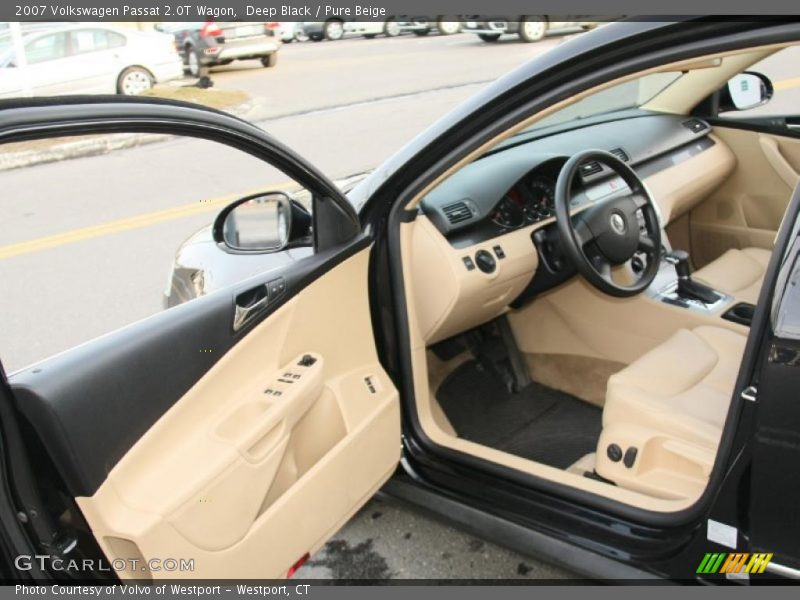 Deep Black / Pure Beige 2007 Volkswagen Passat 2.0T Wagon