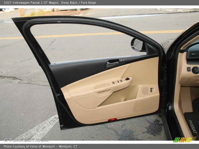 Deep Black / Pure Beige 2007 Volkswagen Passat 2.0T Wagon