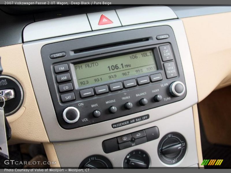 Deep Black / Pure Beige 2007 Volkswagen Passat 2.0T Wagon