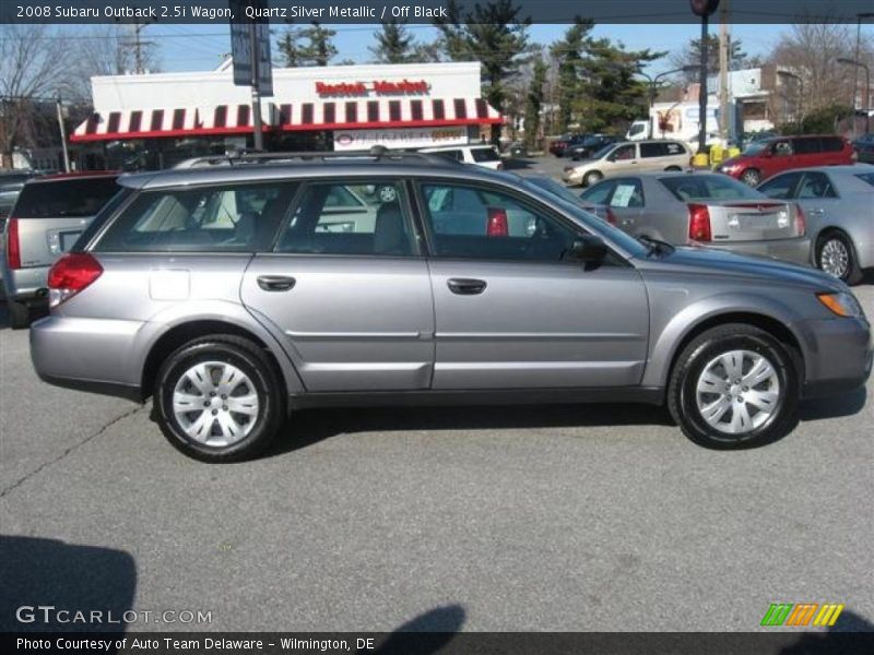 Quartz Silver Metallic / Off Black 2008 Subaru Outback 2.5i Wagon