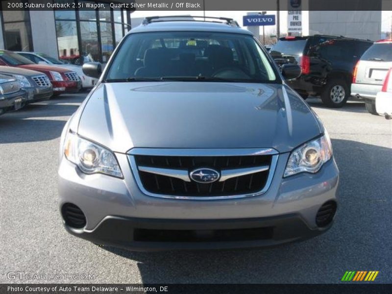 Quartz Silver Metallic / Off Black 2008 Subaru Outback 2.5i Wagon