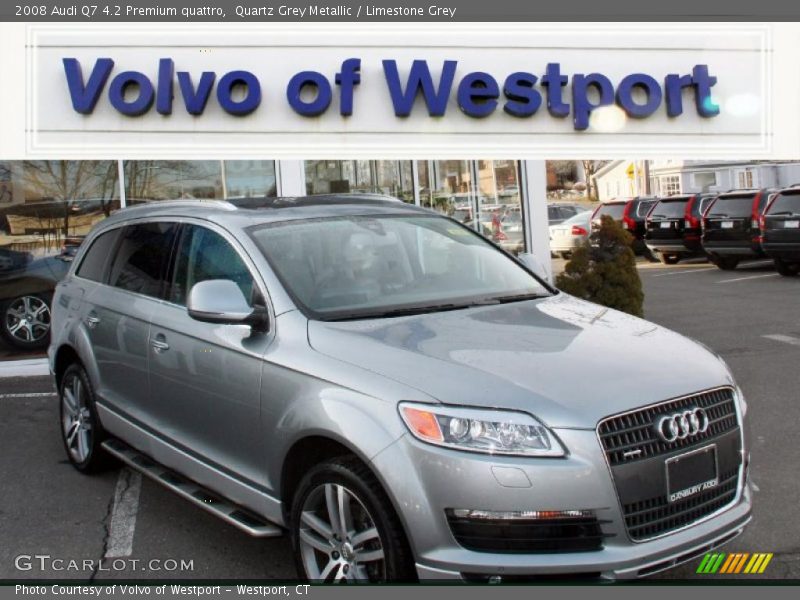 Quartz Grey Metallic / Limestone Grey 2008 Audi Q7 4.2 Premium quattro