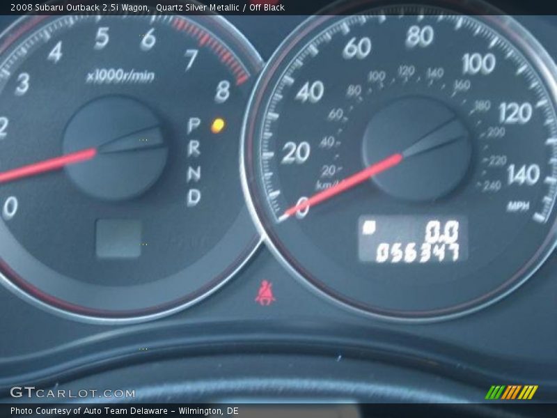 Quartz Silver Metallic / Off Black 2008 Subaru Outback 2.5i Wagon