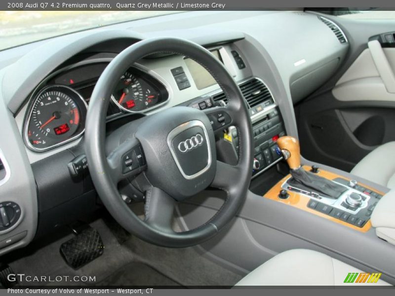 Quartz Grey Metallic / Limestone Grey 2008 Audi Q7 4.2 Premium quattro