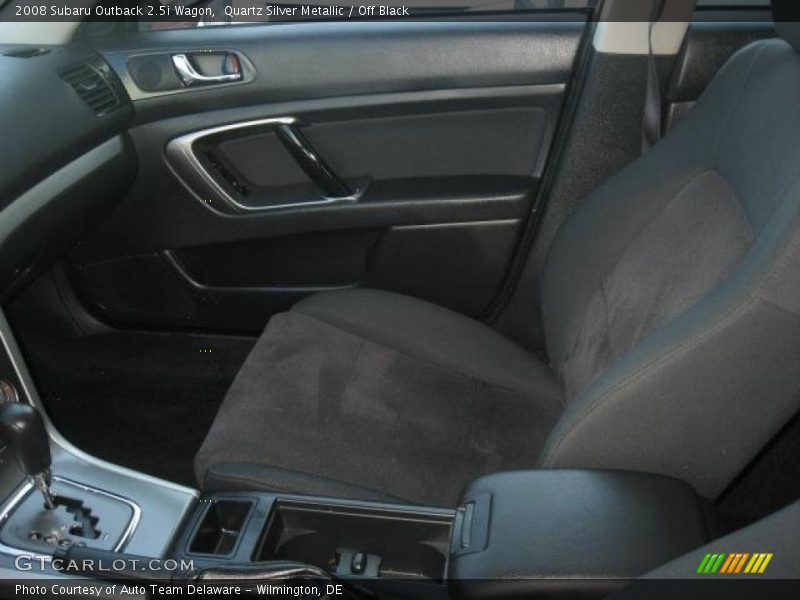 Quartz Silver Metallic / Off Black 2008 Subaru Outback 2.5i Wagon