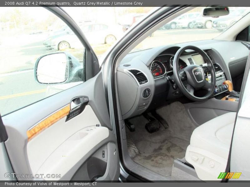 Quartz Grey Metallic / Limestone Grey 2008 Audi Q7 4.2 Premium quattro