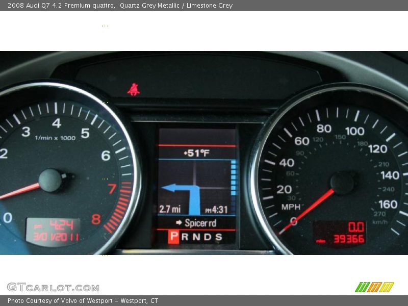 Quartz Grey Metallic / Limestone Grey 2008 Audi Q7 4.2 Premium quattro