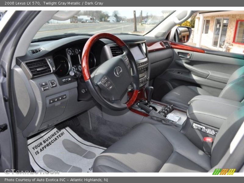 Twilight Gray Metallic / Dark Gray 2008 Lexus LX 570