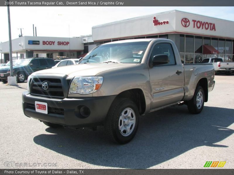 Desert Sand Mica / Graphite Gray 2006 Toyota Tacoma Regular Cab