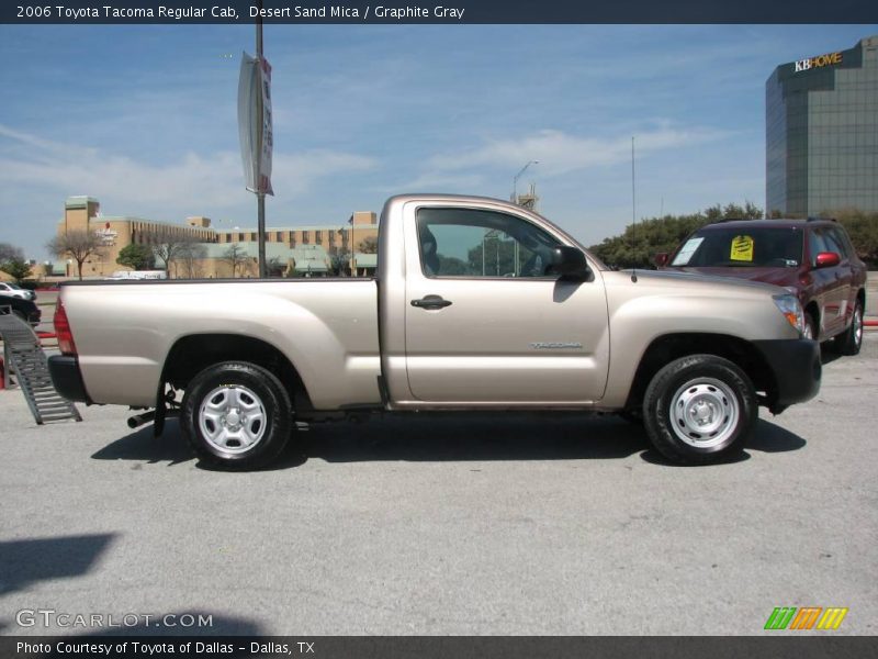 Desert Sand Mica / Graphite Gray 2006 Toyota Tacoma Regular Cab