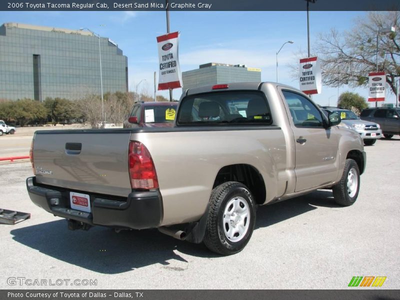 Desert Sand Mica / Graphite Gray 2006 Toyota Tacoma Regular Cab