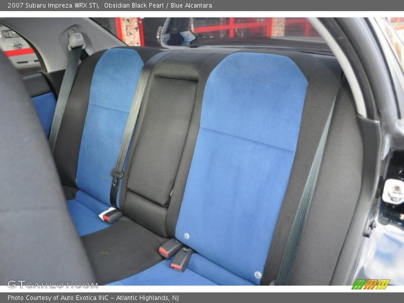 Obsidian Black Pearl / Blue Alcantara 2007 Subaru Impreza WRX STi