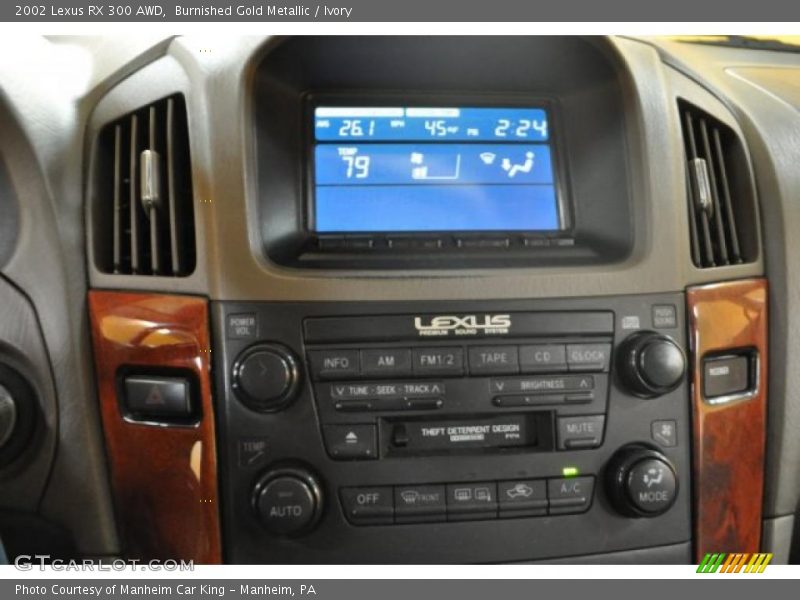 Burnished Gold Metallic / Ivory 2002 Lexus RX 300 AWD