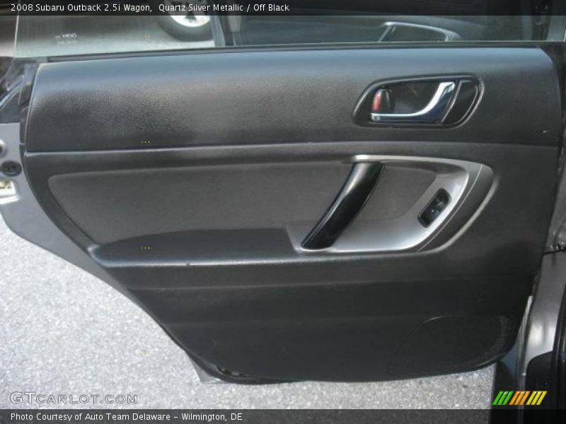 Quartz Silver Metallic / Off Black 2008 Subaru Outback 2.5i Wagon