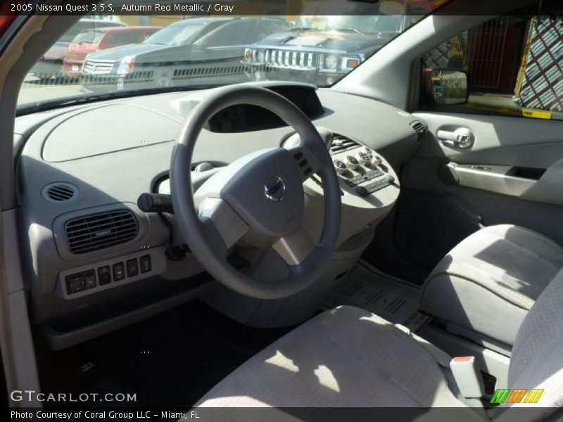 Autumn Red Metallic / Gray 2005 Nissan Quest 3.5 S