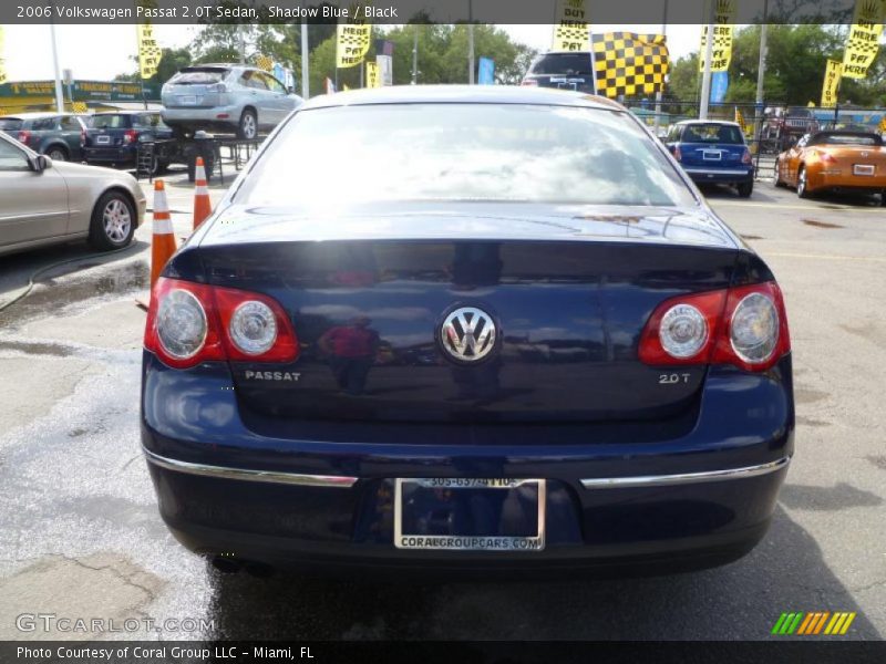 Shadow Blue / Black 2006 Volkswagen Passat 2.0T Sedan