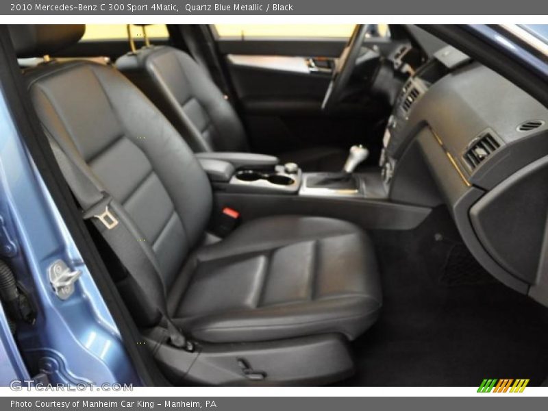 Quartz Blue Metallic / Black 2010 Mercedes-Benz C 300 Sport 4Matic